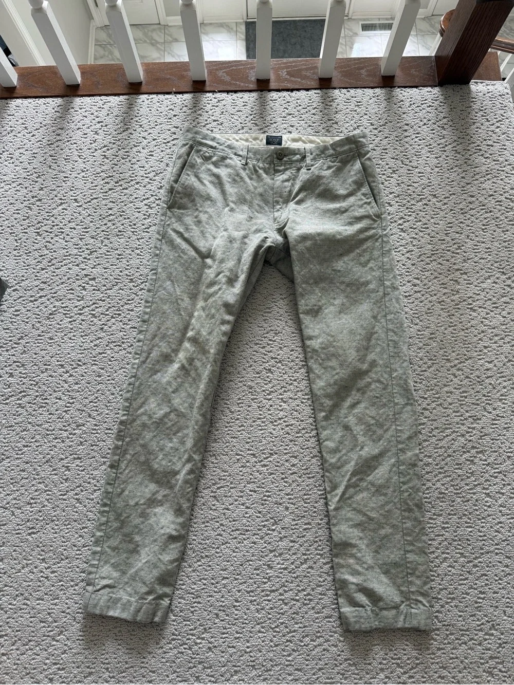JCrew Men’s 484 Slim Fit Linen/Cotton Chino Pants - size 32w, 32L